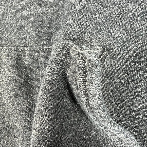 Y2K Jerzees Michigan Wolverines Sweatshirt Medium Dark Grey Distressed Hoodie - Picture 6 of 16